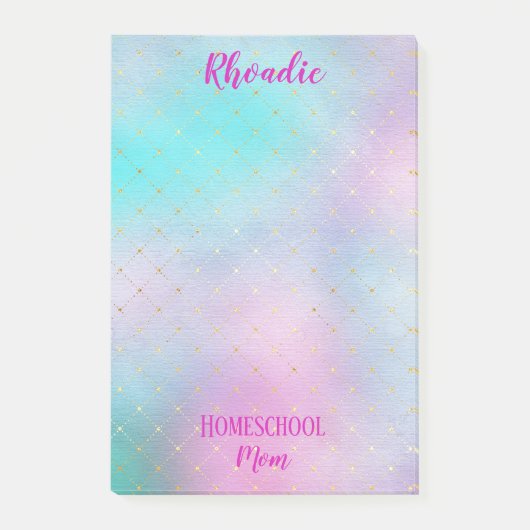  Homeschool Mom Kleurrijk Post-it® Notes (Voorkant)