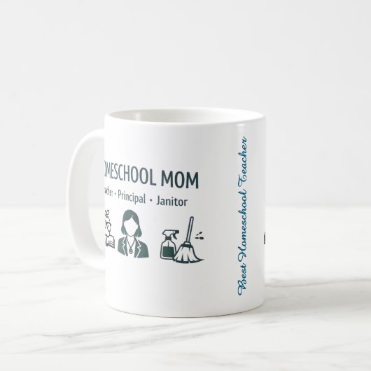 Homeschool Mom's Personalized Mug (Devant gauche)