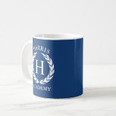 Homeschool Mug Mom, nom de famille personnalisé (Devant gauche)