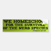 Homeschool Nerds Bumpersticker (Voorkant)