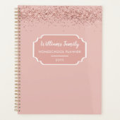 Homeschool Portfolio Organisation Glitter Planner (Voorkant)