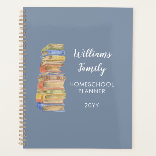 Homeschool Portfolio Organization Books Planner (Voorkant)