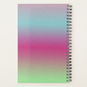 Homeschool Rainbow Gradient Ombre Colorful Planner (Achterkant)