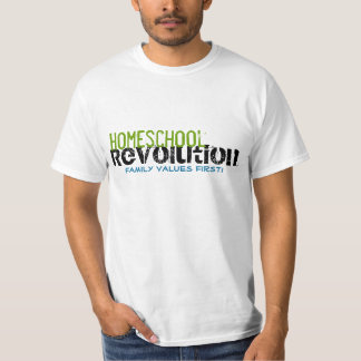 Homeschool Revolution - Familie Waarden eerst! Man T-shirt