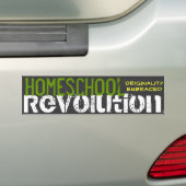 Homeschool Revolution - Originality Embraced Bumpersticker (Op auto)