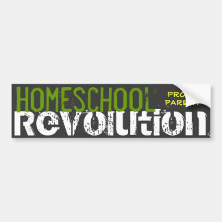 Homeschool Revolution Proud Parent Bumpersticker
