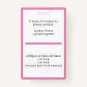 Homeschool Student ID Badge (Achterkant)