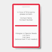 Homeschool Student ID Badge (Achterkant)