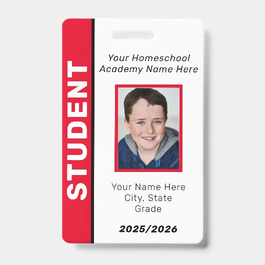 Homeschool Student ID Badge (Voorzijde)