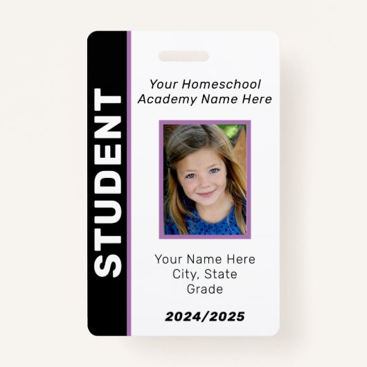 Homeschool Student ID Badge (Voorkant)