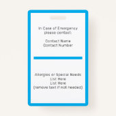 Homeschool Student ID Badge (Achterkant)