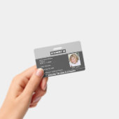 Homeschool Student ID Badge Gray (Handheld)