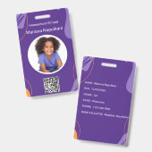 Homeschool Student ID Badge | PAARSE & ORANJE (Front & Back)