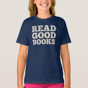 Homeschool T-Shirt, Lees de goede boeken citaat T-shirt