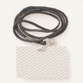 Homeschool Teacher ID Badge Modern Gold (Derrière avec lanière)