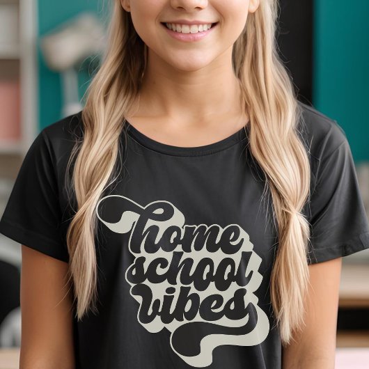 HomeSchool Vibes Retro Style T-shirt