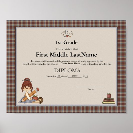 Homeschooler Diploma 2 Poster (Voorkant)