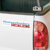 Homeschoolers - autocollant ayant une vie sociale (Sur camion)