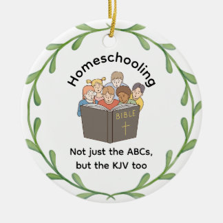 Homeschooling Coöperatie Niet Alleen De ABC's Keramisch Ornament