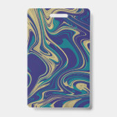 Homeschooling School ID Abstracte Foto Badge (Achterkant)