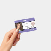 Homeschooling School ID Paarse Badge (Handheld)