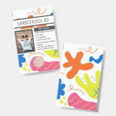 Homeschooling Unschooling Student Leuk Badge (Voor- en achterkant)