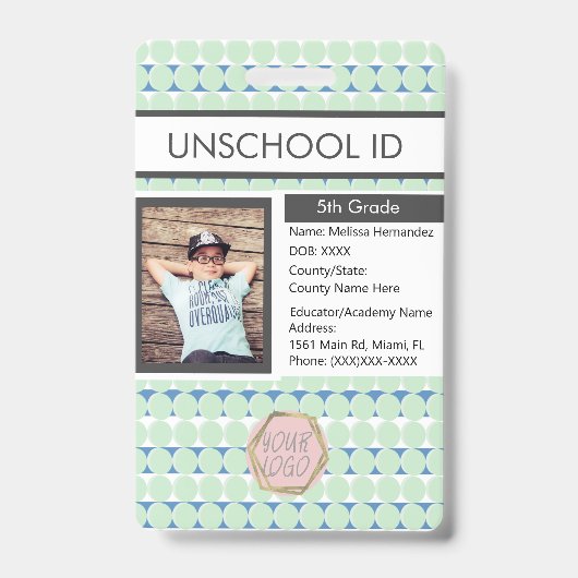 Homeschooling Unschooling Student Patroon Badge (Voorzijde)