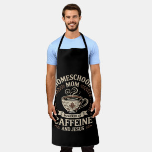 Homeschoolmoeder aangedreven door cafeïne en Jezus Schort