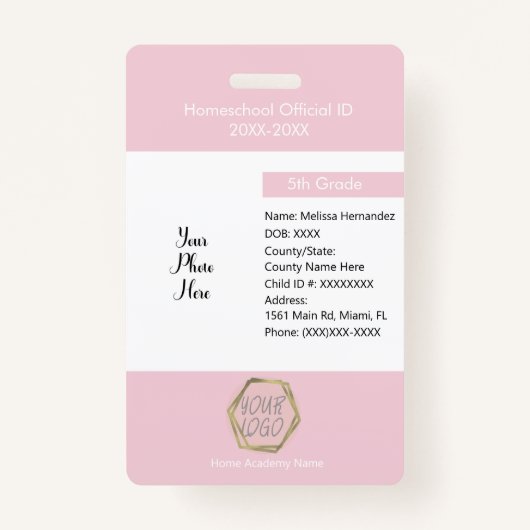 Homeselectie Logo niet-educatieve privé-studenten Badge (Voorkant)