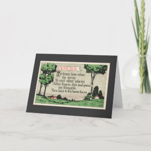 Homesick-A-gedicht Kaart