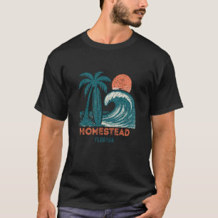 Homestead Florida Retro Vintage Souvenir Cadeau T-shirt