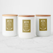 Homestead Mason Jar schets voedsellabel sjabloon Voedselcontainer Etiket (Flessen)