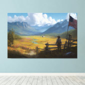 Homestead of the Republic Canvas Afdruk (Insitu (Houten vloer))