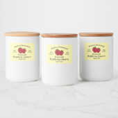 Homestead Raspberry Conserve Jelly Jam sjabloon Voedselcontainer Etiket (Flessen)