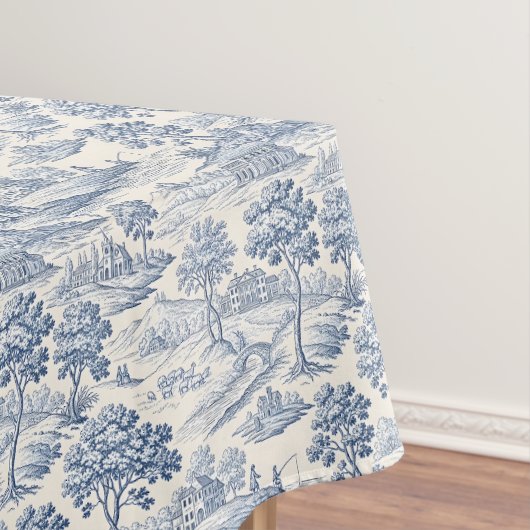 Homestead Toile Blue Tafelkleed (Voorbeeld)