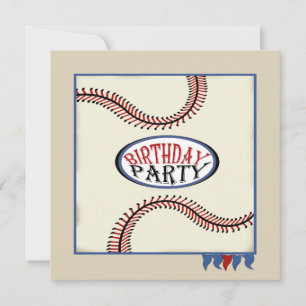 Hometown Baseball Birthday Kaart