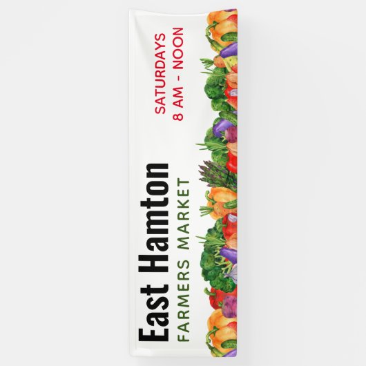 Hometown Farmers Market Stand Banner (Verticaal)