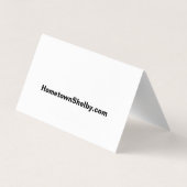 HometownShelby.com Carte de visite plié (Dos)