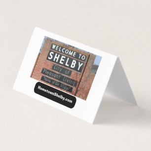 HometownShelby.com Carte de visite plié