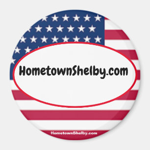 HometownShelby.com patriottische magneet