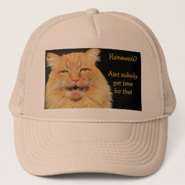 Homework? Aint, daar heeft niemand tijd voor. Trucker Pet