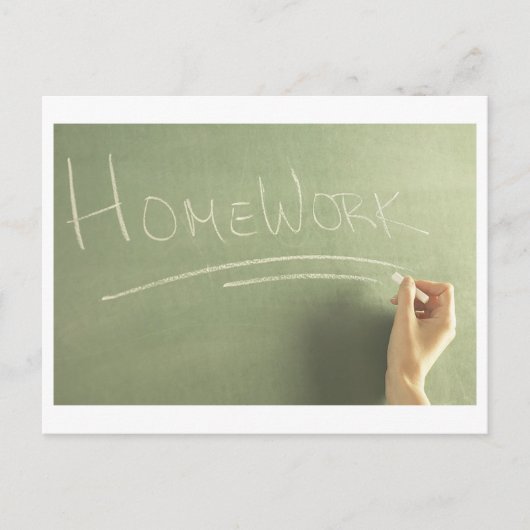 Homework Banner Briefkaart (Voorkant)