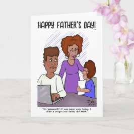 Homework Folded Wenskaart Kaart