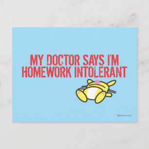 Homework Intollerant Briefkaart