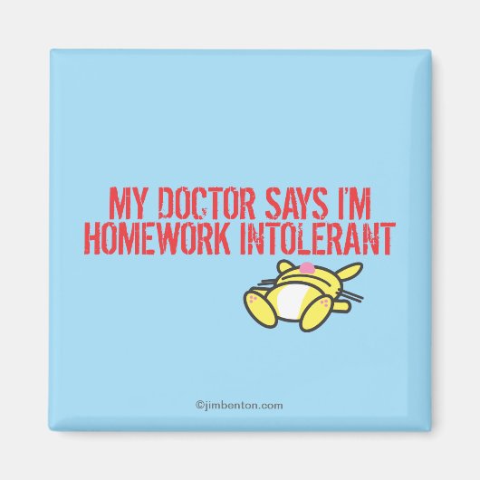 Homework Intollerant Magneet (Voorkant)