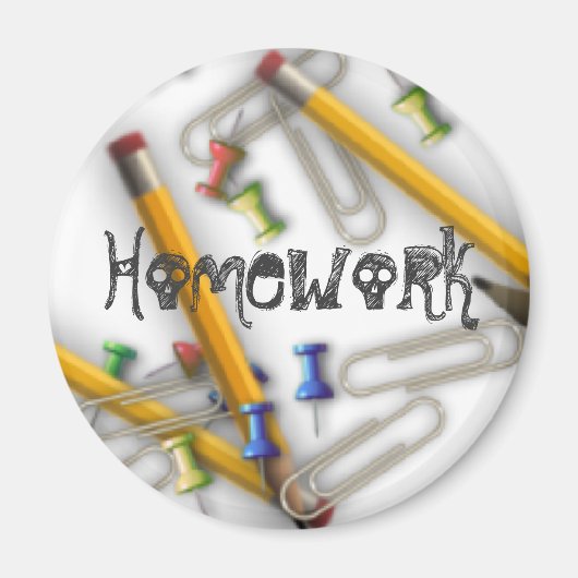 Homework Magnet Magneet (Voorkant)