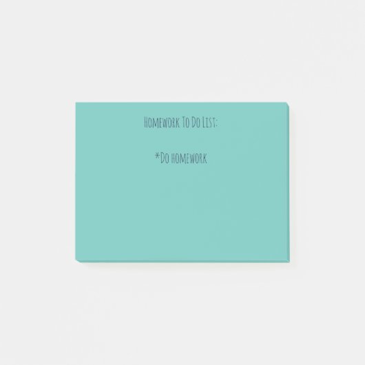 Homework Post-it® Notes (Voorkant)