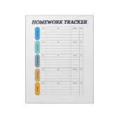  Homework Tracker Notitieblok (Gedraaid)