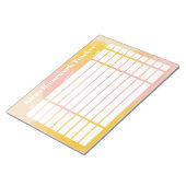  Homework Tracker Notitieblok (Schuin)