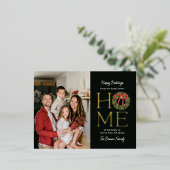 Homey Grey FOIL Just Moved Holiday Carte postale (Debout devant)